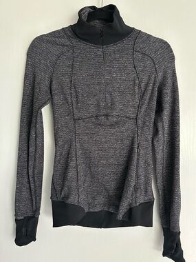 lululemon athletica Dark Heather Gray Quarter-Zip Pullover